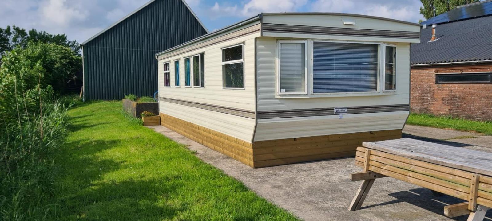 Stacaravan Elly, Minicamping De Grutte Earen Burum Extérieur photo
